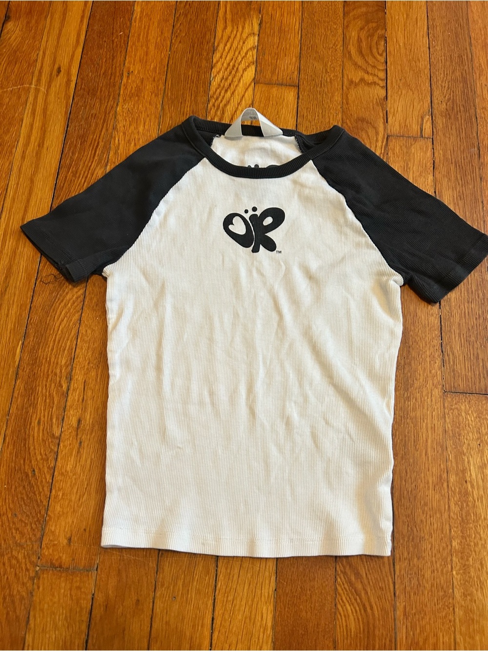 H&M Black and White Raglan Olivia Rodrigo Graphic Tee